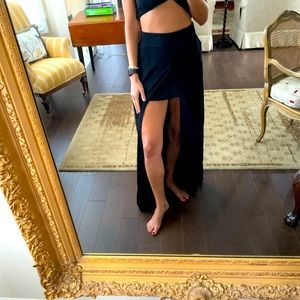NWT Shona Joy Maxi Skirt | Black | Size 8
